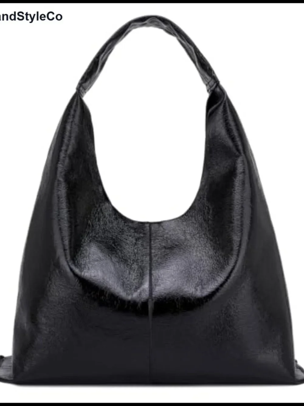 Slouchy Hobo Bag Faux Leather Shoulder Bag Vegan Leather Work Tote Purse